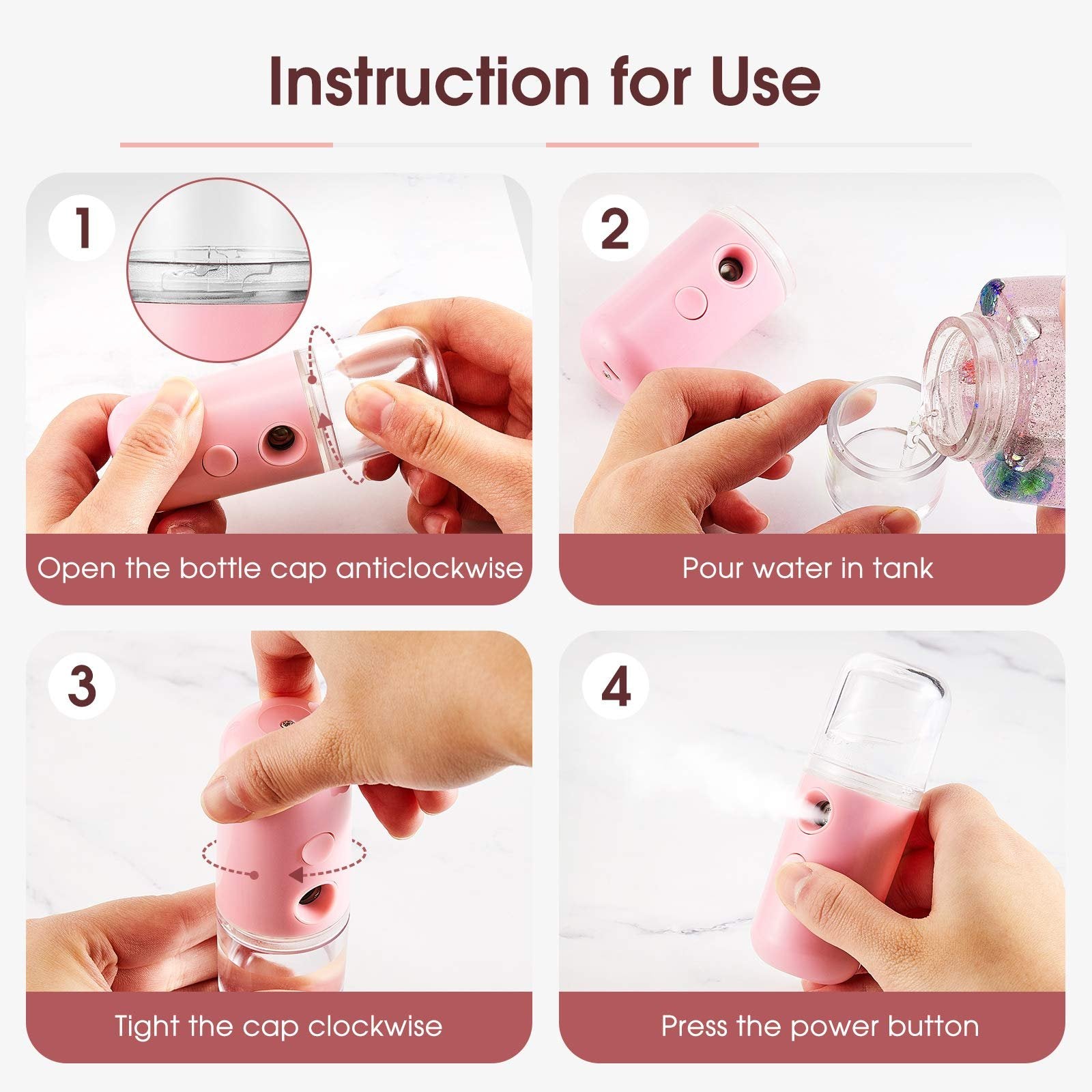 💧Rechargeable Mini Portable Facial Hydrating Daily Makeup Sprayer