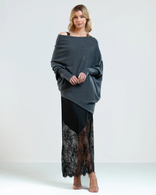 ✨Asymmetric Draped Jumper