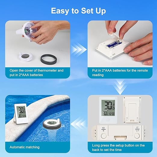 🏊Pool Thermometer🌡️(Fahrenheit Celsius switchable)