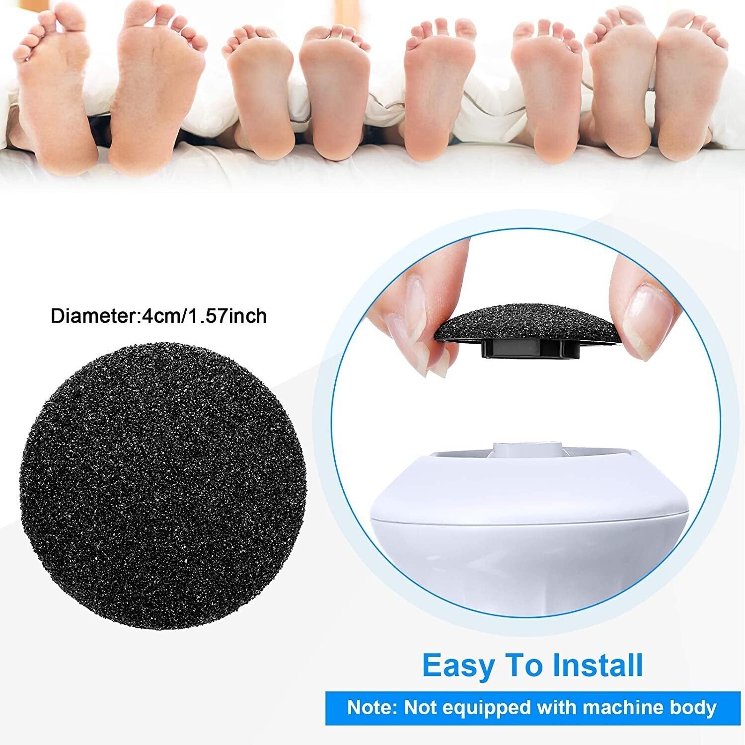 20 PCS Regular Coarse Replacement for Portable Electric Foot Grinder