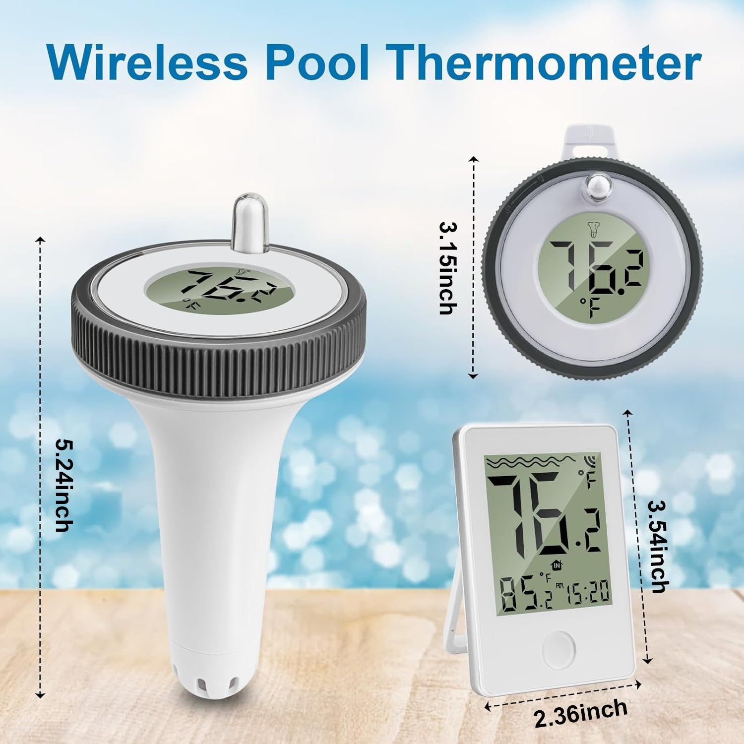 🏊Pool Thermometer🌡️(Fahrenheit Celsius switchable)