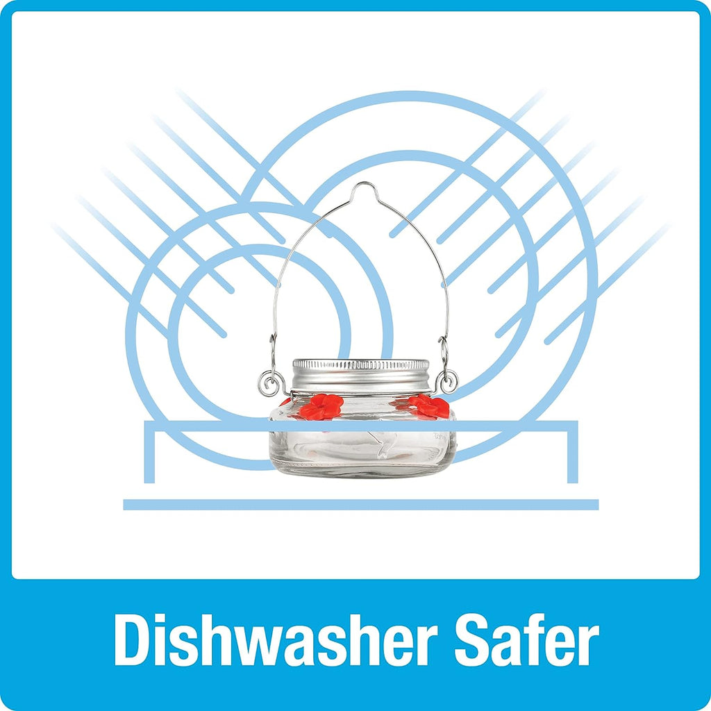 🎉 Beautiful Plastic Jar Hummingbird Feeder W/ Four Ports