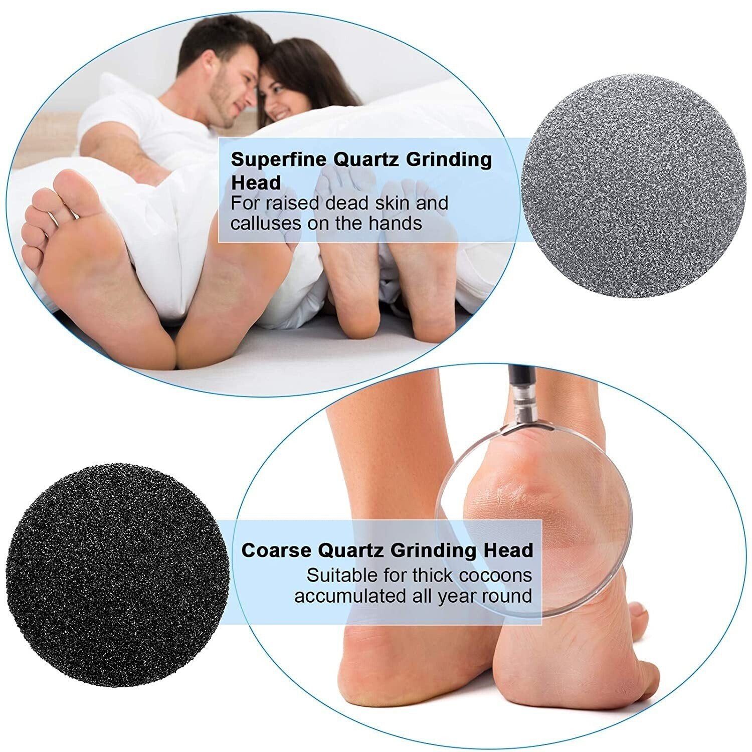 20 PCS Regular Coarse Replacement for Portable Electric Foot Grinder